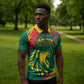 Custom Cameroon 2026 Football Zipper Polo Shirt Les Lionnes Indomptables