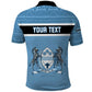 Personalized Botswana Polo Shirt with Tswana Pula and African Pattern
