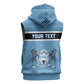 Personalized Botswana Sleeveless Hoodie with Tswana Pula and African Pattern - African Pride
