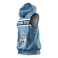 Personalized Botswana Sleeveless Hoodie with Tswana Pula and African Pattern - African Pride