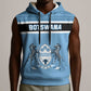 Personalized Botswana Sleeveless Hoodie with Tswana Pula and African Pattern - African Pride