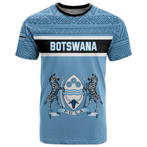 Personalized Botswana T shirt with Tswana Pula and African Pattern