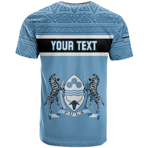 Personalized Botswana T shirt with Tswana Pula and African Pattern
