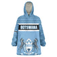 Personalized Botswana Wearable Blanket Hoodie with Tswana Pula and African Pattern