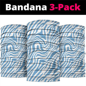 Botswana Independence Day Neck Gaiter - Lefatshe la Botswana with Zebra Pattern - African Pride
