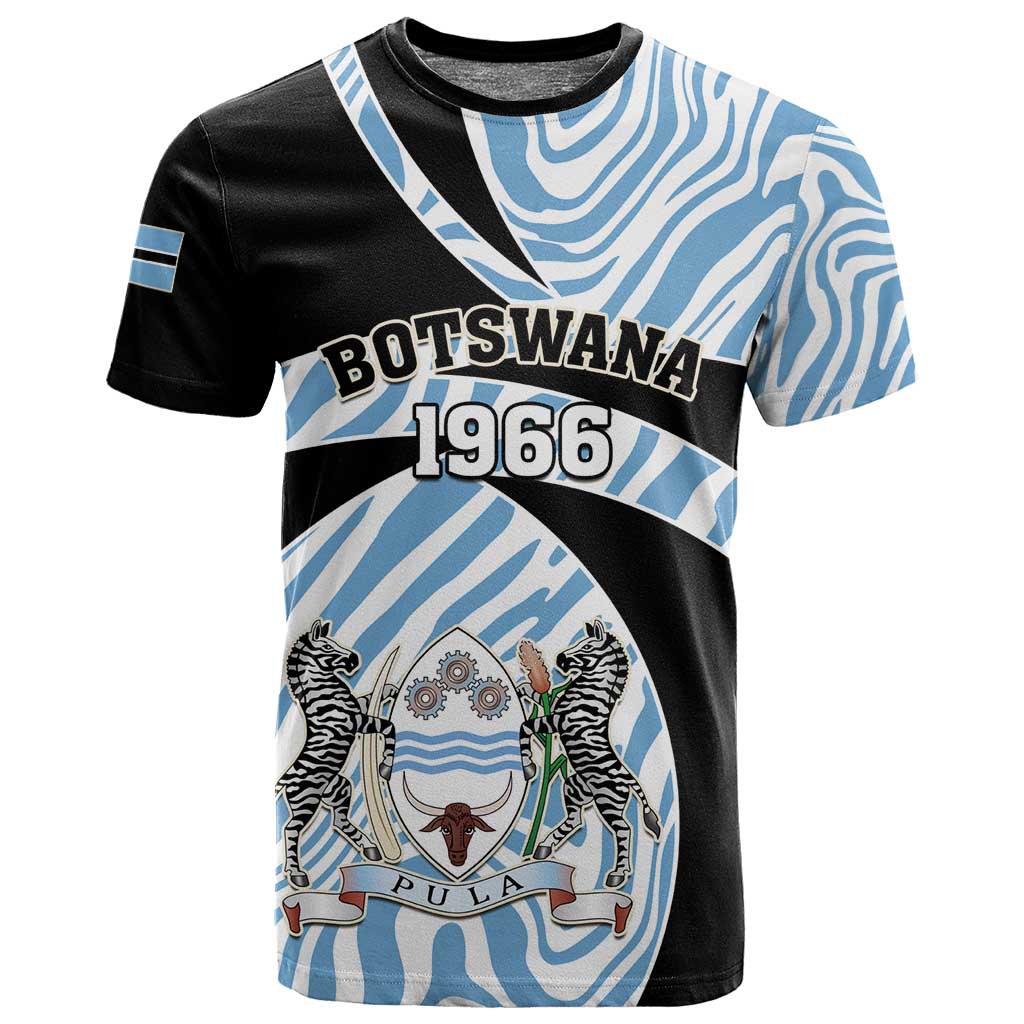 Personalized Botswana Independence Day T shirt - Lefatshe la Botswana with Zebra Pattern