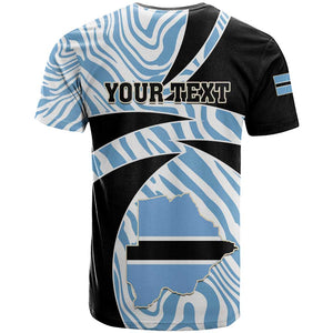 Personalized Botswana Independence Day T shirt - Lefatshe la Botswana with Zebra Pattern