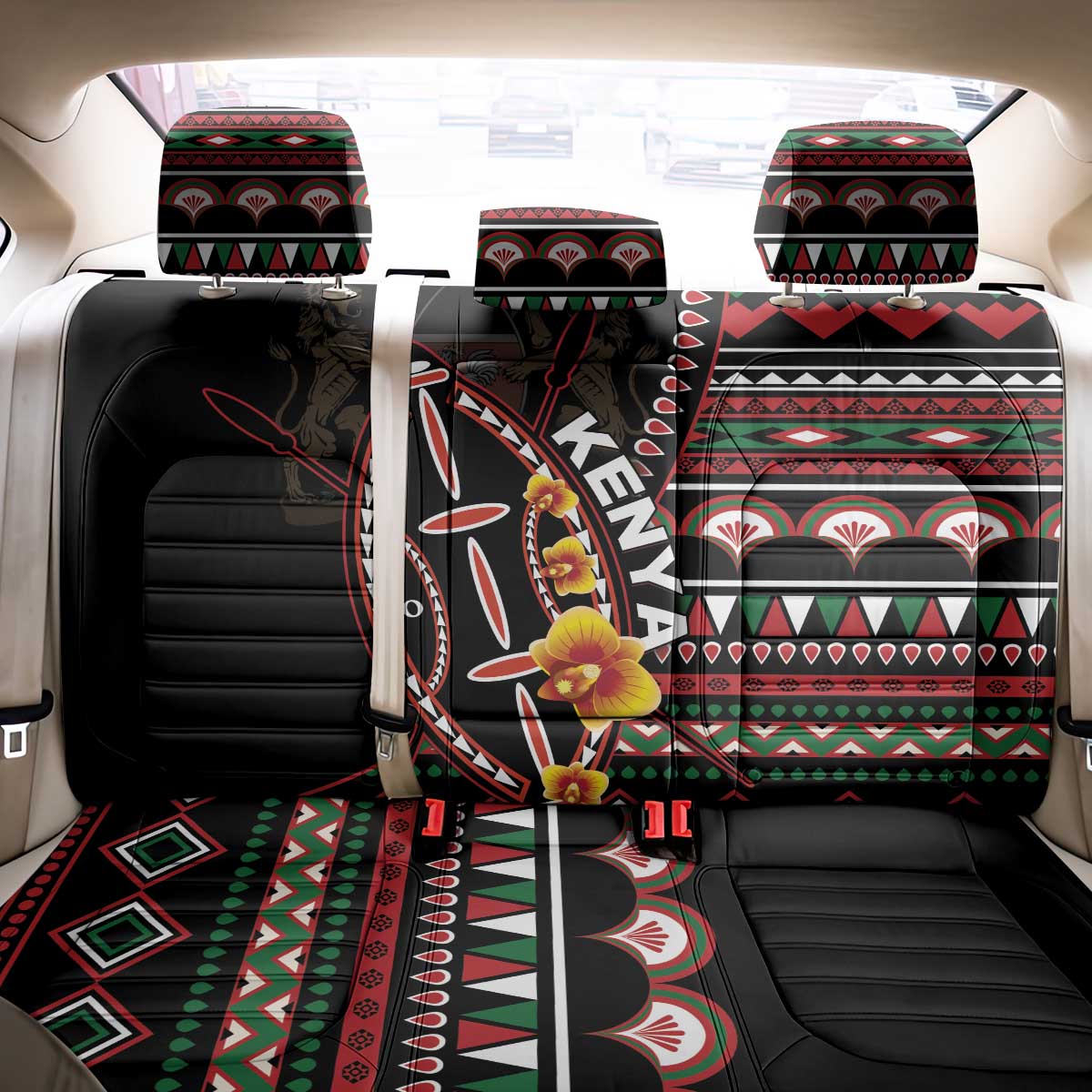 Kenya Back Car Seat Cover Jamhuri Day, Kenya Shield