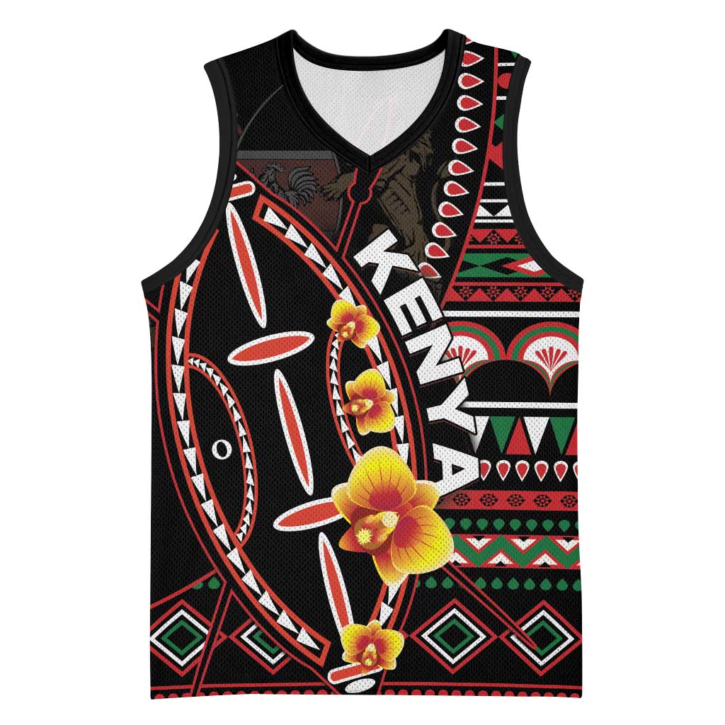 Personalized Kenya Basketball Jersey Jamhuri Day, Kenya Shield - African Pride