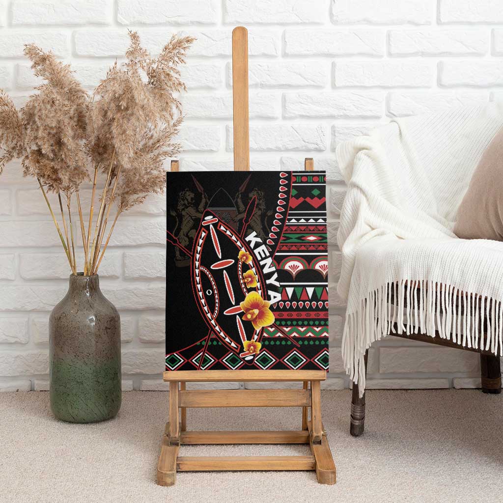 Kenya Canvas Wall Art Jamhuri Day, Kenya Shield