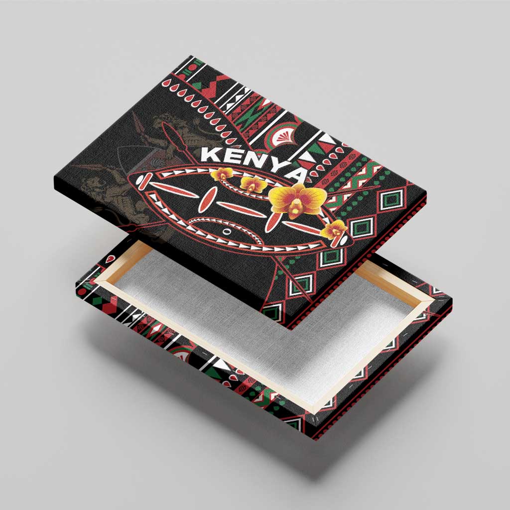 Kenya Canvas Wall Art Jamhuri Day, Kenya Shield