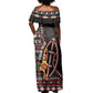 Personalized Kenya Off Shoulder Maxi Dress Jamhuri Day, Kenya Shield