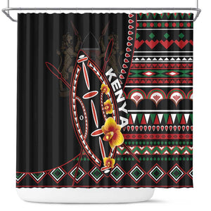 Kenya Shower Curtain Jamhuri Day, Kenya Shield