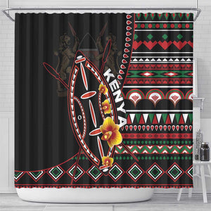 Kenya Shower Curtain Jamhuri Day, Kenya Shield