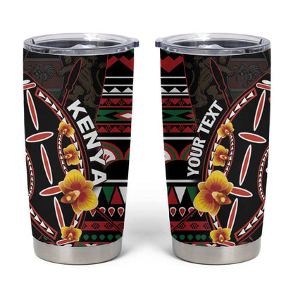 Personalized Kenya Tumbler Cup Jamhuri Day, Kenya Shield