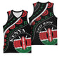 Personalized Kenya Basketball Jersey Harambee African Pattern - Coat of Arms Design - African Pride