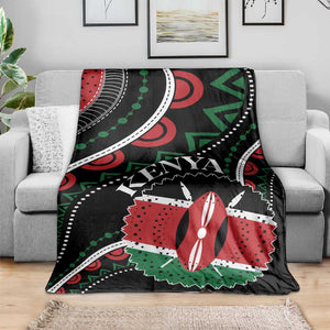 Kenya Blanket Harambee African Pattern - Coat of Arms Design