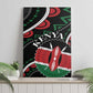 Kenya Canvas Wall Art Harambee African Pattern - Coat of Arms Design