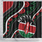 Kenya Shower Curtain Harambee African Pattern - Coat of Arms Design