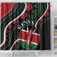 Kenya Shower Curtain Harambee African Pattern - Coat of Arms Design
