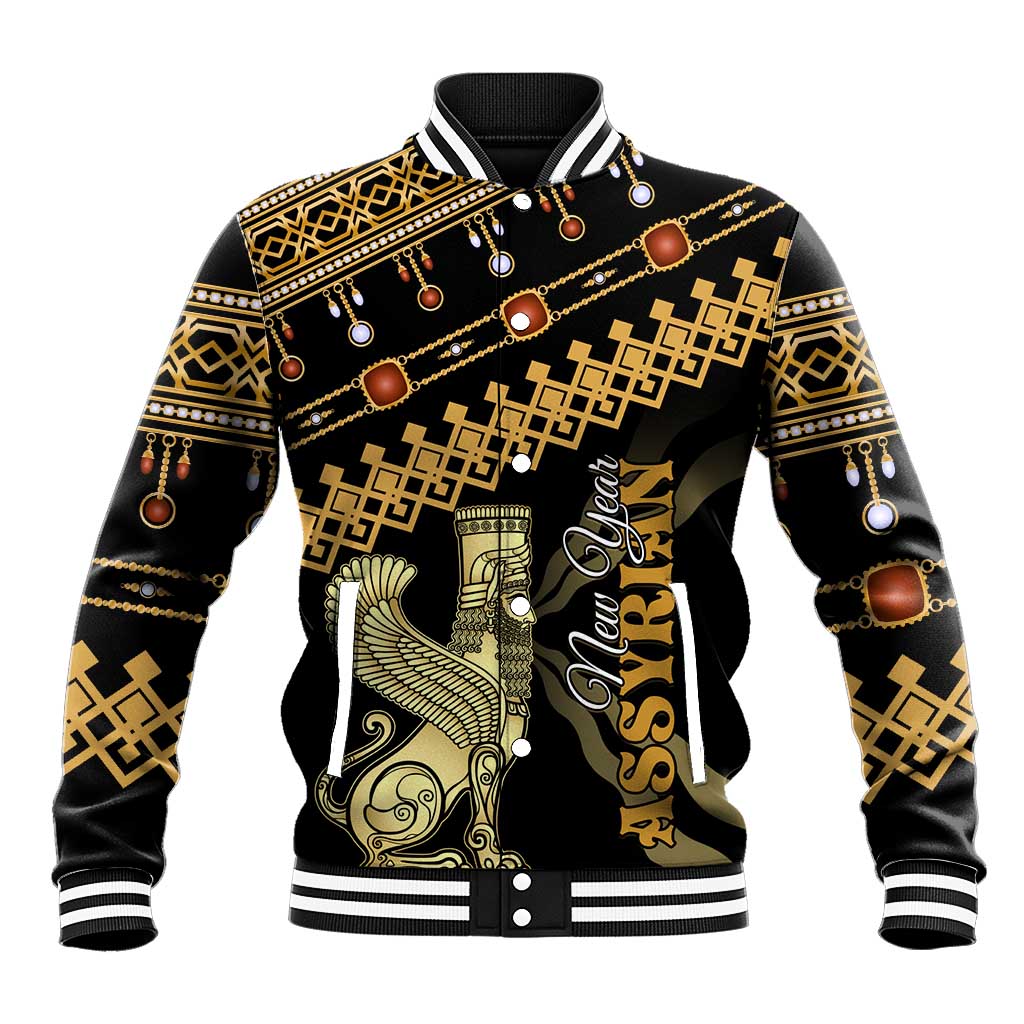 Assyrian New Year Baseball Jacket Akitu 6774 Kha B Nissan LT01