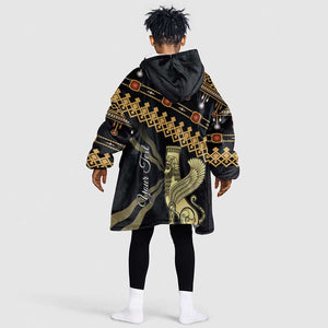 Assyrian New Year KId Wearable Blanket Hoodie Akitu 6774 Kha B Nissan