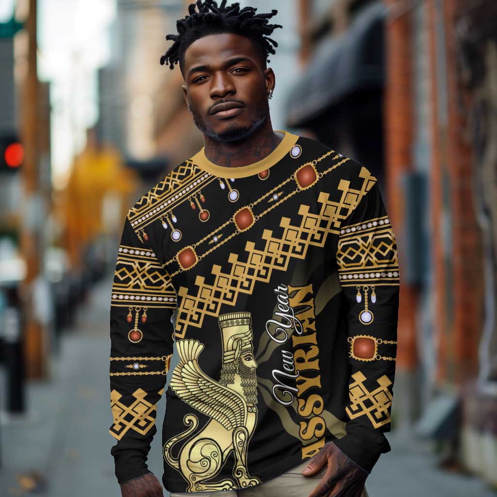 Assyrian New Year Long Sleeve Shirt Akitu 6774 Kha B Nissan LT01