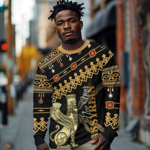 Assyrian New Year Long Sleeve Shirt Akitu 6774 Kha B Nissan LT01