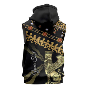Assyrian New Year Sleeveless Hoodie Akitu 6774 Kha B Nissan - African Pride