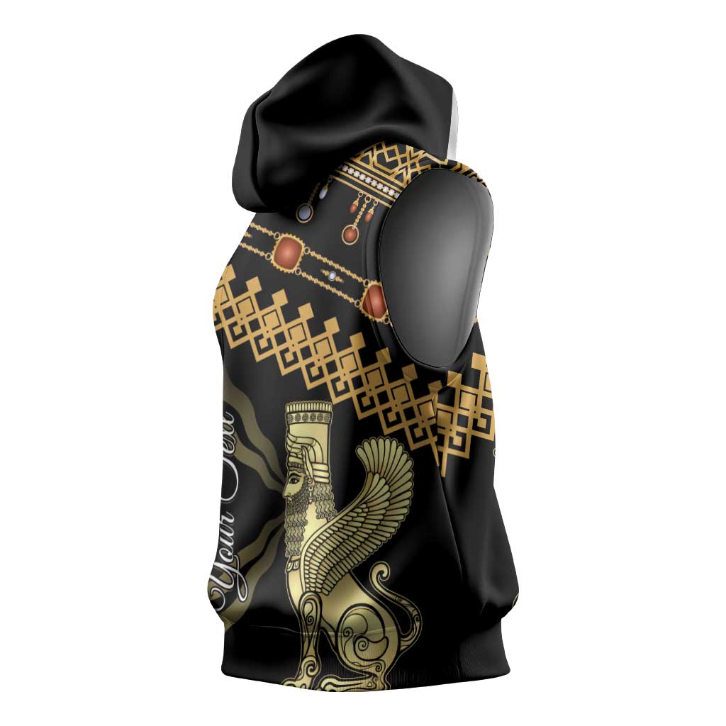 Assyrian New Year Sleeveless Hoodie Akitu 6774 Kha B Nissan - African Pride