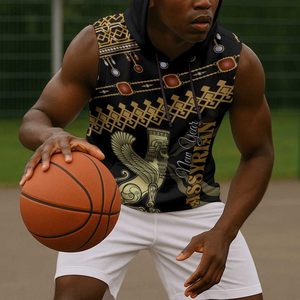 Assyrian New Year Sleeveless Hoodie Akitu 6774 Kha B Nissan - African Pride