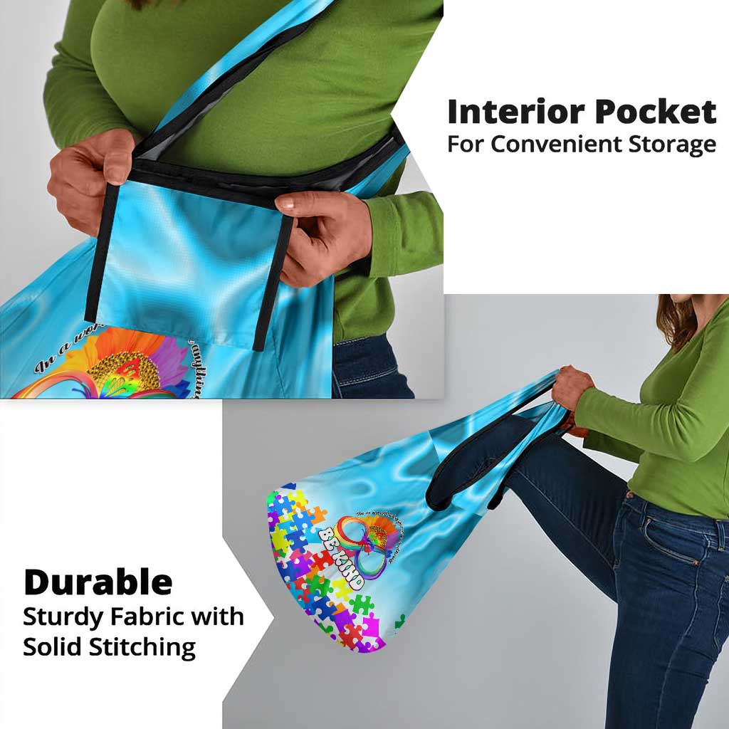 World Autism Awareness Day 2024 Grocery Bag In A World Where You Can Be Anything Be Kind