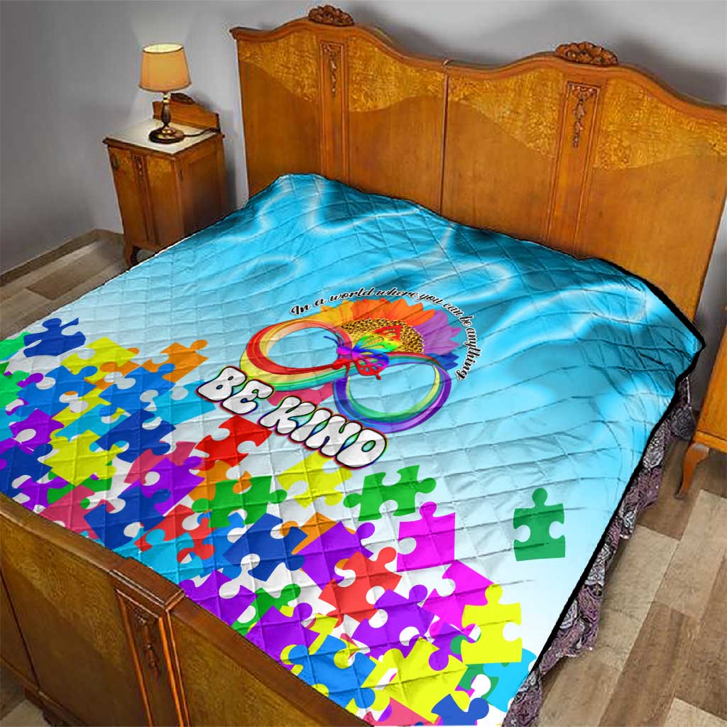 World Autism Awareness Day 2024 Quilt In A World Where You Can Be Anything Be Kind