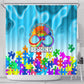 World Autism Awareness Day 2024 Shower Curtain In A World Where You Can Be Anything Be Kind