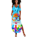 World Autism Awareness Day 2024 Summer Maxi Dress In A World Where You Can Be Anything Be Kind