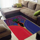 Afro Haiti Heritage Month Area Rug Zipper Stylized
