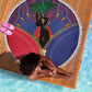 Afro Haiti Heritage Month Beach Blanket Zipper Stylized