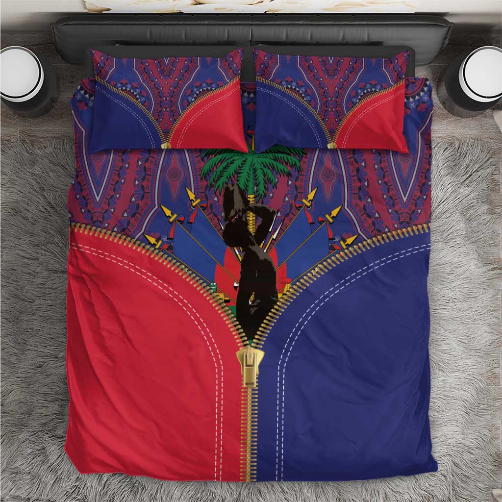 Afro Haiti Heritage Month Bedding Set Zipper Stylized