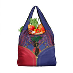 Afro Haiti Heritage Month Grocery Bag Zipper Stylized