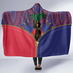 Afro Haiti Heritage Month Hooded Blanket Zipper Stylized