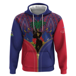 Afro Haiti Heritage Month Hoodie Zipper Stylized
