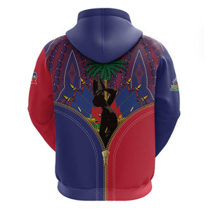 Afro Haiti Heritage Month Hoodie Zipper Stylized