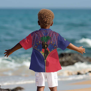 Afro Haiti Heritage Month Kid Hawaiian Shirt Zipper Stylized