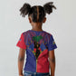 Afro Haiti Heritage Month Kid T shirt Zipper Stylized