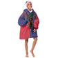 Afro Haiti Heritage Month Kid Wearable Blanket Hoodie Zipper Stylized