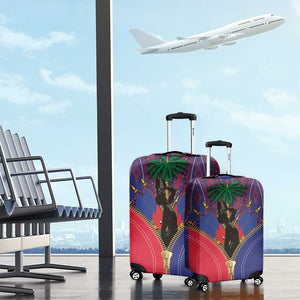 Afro Haiti Heritage Month Luggage Cover Zipper Stylized