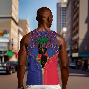 Afro Haiti Heritage Month Men Tank Top Zipper Stylized
