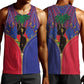 Afro Haiti Heritage Month Men Tank Top Zipper Stylized