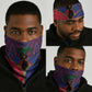 Afro Haiti Heritage Month Neck Gaiter Zipper Stylized LT01