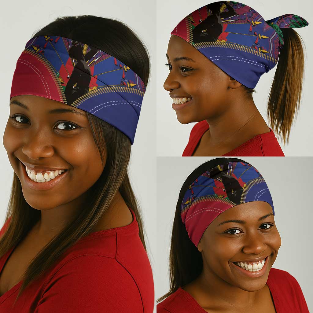 Afro Haiti Heritage Month Neck Gaiter Zipper Stylized LT01